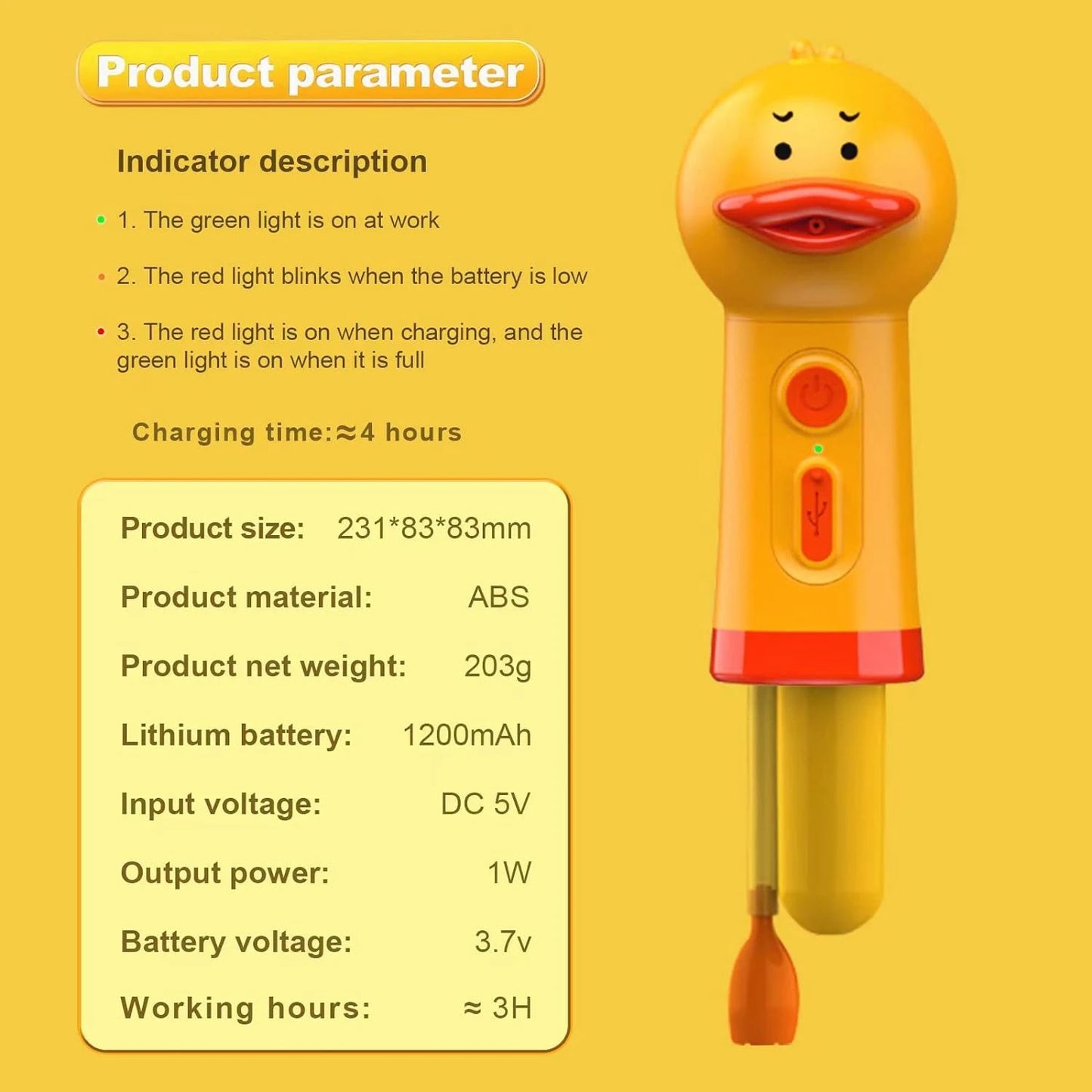 Handhold Electric Pet Cleaning Foam Machine Bath Foam Foaming Launcher For Cat & Dog Bathing