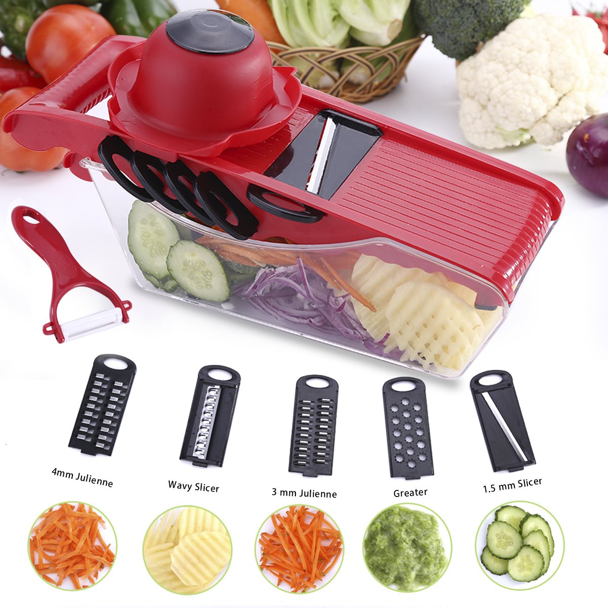 Myvit Vegetable Cutter with Steel Blade Slicer