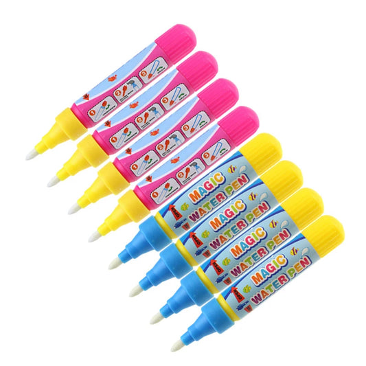 4pcs/set Reusable Magic Water Drawing Pen Writing & Painting Accessories Tools Children Kids Doodle Coloring Drawing Board Toys
