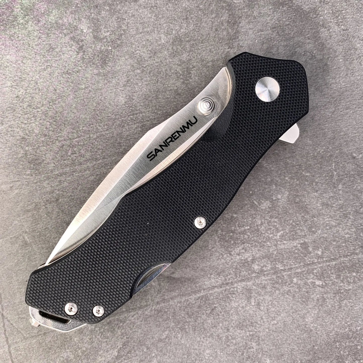 SANRENMU SRM  9018 Pocket Folding Knife 12C27 Blade EDC Multi-purpose Tool Gift Outdoor Hunting Camping Survival Tactical Knives