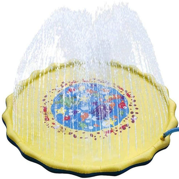 In stock 00CM50C70CM kids outdoor dolphin play mat lace letter sprinkler mat pet water spray mat