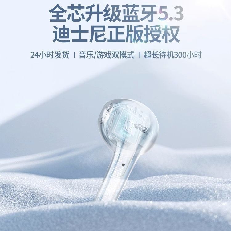 Disney's new space capsule in-ear Bluetooth headset has high appearance and high sound quality, ENC noise reduction, and long battery life
