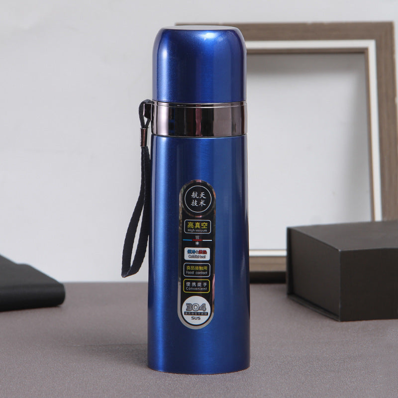 New Iron Method Warhead Insulation Cup Vacuum Stainless Steel Sports Kettle Outdoor Endless Sliding Band Mountain Tank System
