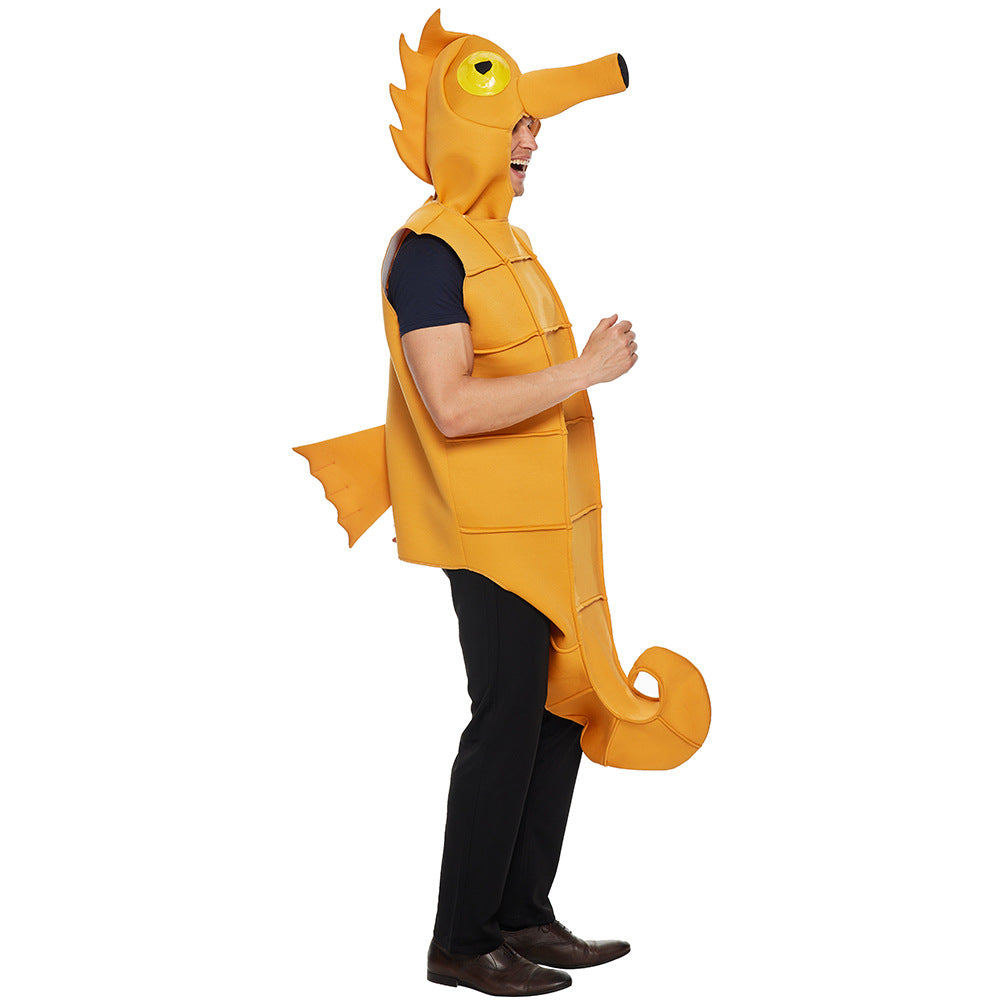 Composite Sponge Animal Playsuit Halloween Adult Funny Hippocampus One Piece Playsuit