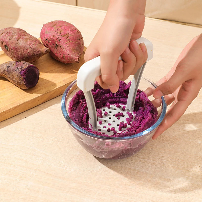 Pressed Potato Masher Ricer Puree Juice Maker Pusher Smooth Mashed Potatoes Crusher Fruit Tools Kitchen Supplies