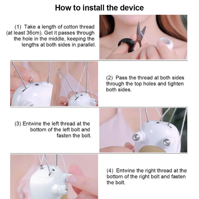 Women Electric Epilator Body Facial Hair Removal Defeatherer Cotton Thread Depilator Beauty Hair Removal Personal Care Appliance