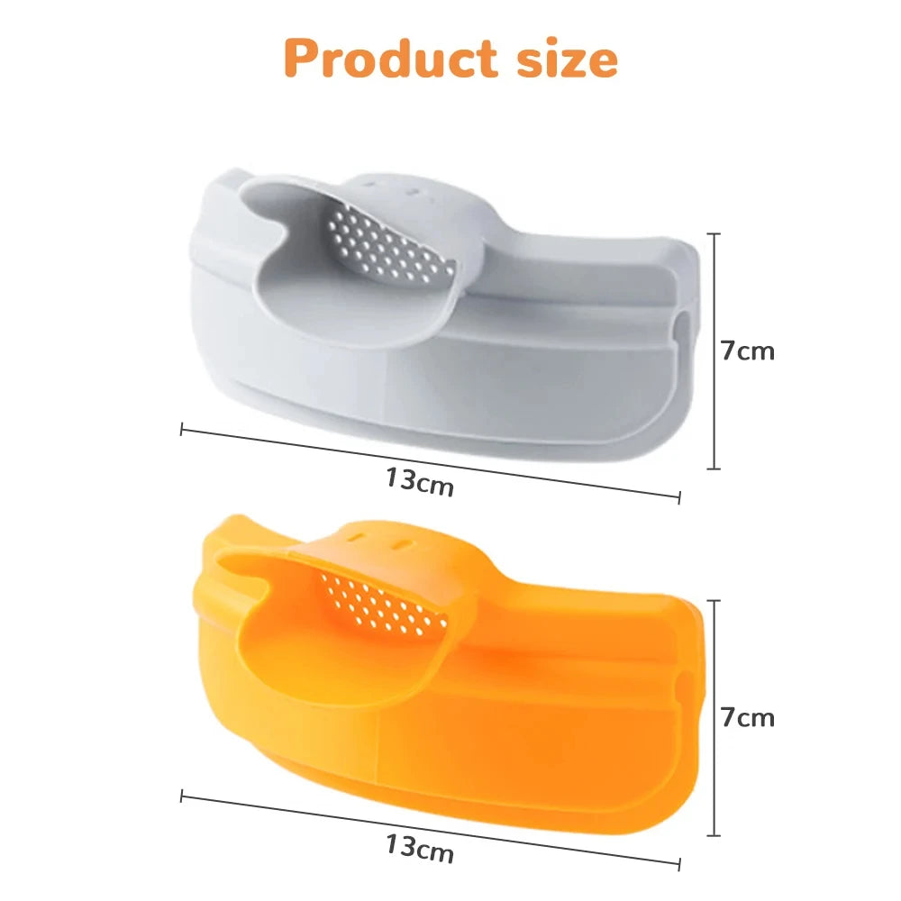 Silicone Pot Side Drainage Guide Nozzle Cute Duckbill Shape Anti-Spill Kitchen Soup Pouring Funnel Clip Spaghetti Funnel Filter