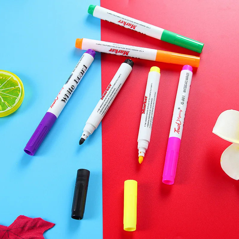 Magical Water Painting Floating Pen Children Drawing Toys Suspension Water Color Ink Pen Markers Montessori Early Education Toys
