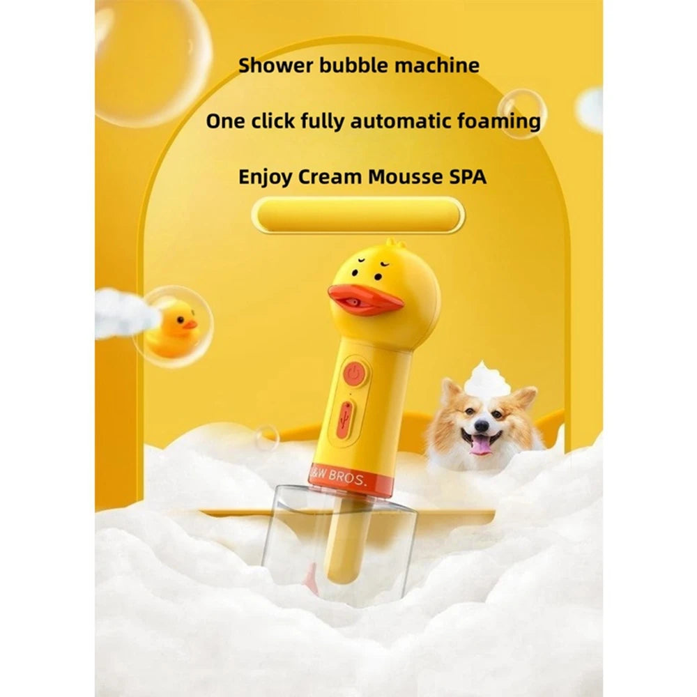 Handhold Electric Pet Cleaning Foam Machine Bath Foam Foaming Launcher For Cat & Dog Bathing