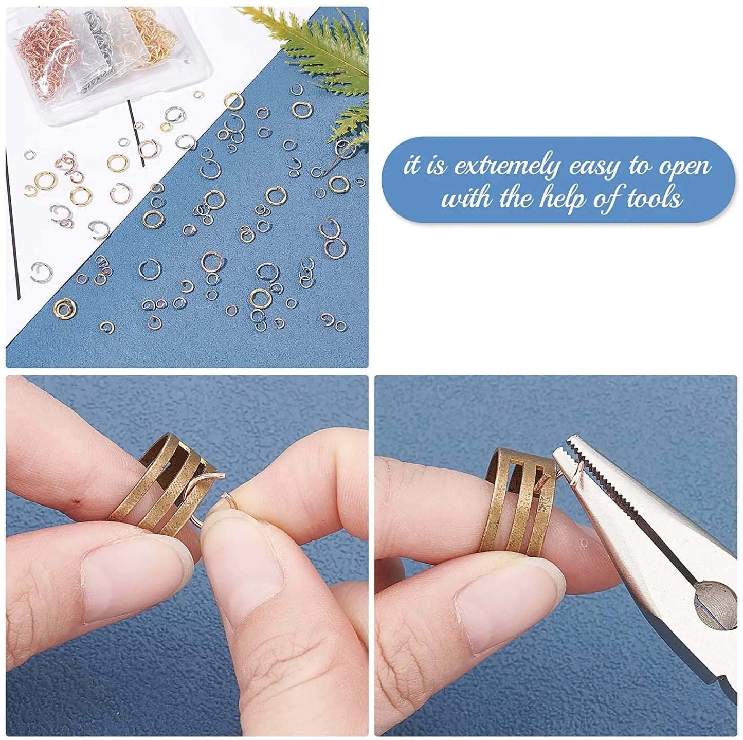 200pcs/lot 3 4 5 6 7 8 10 12mm Jump Rings Split Rings Connectors For Diy Jewelry Finding Making Accessories Wholesale Supplies