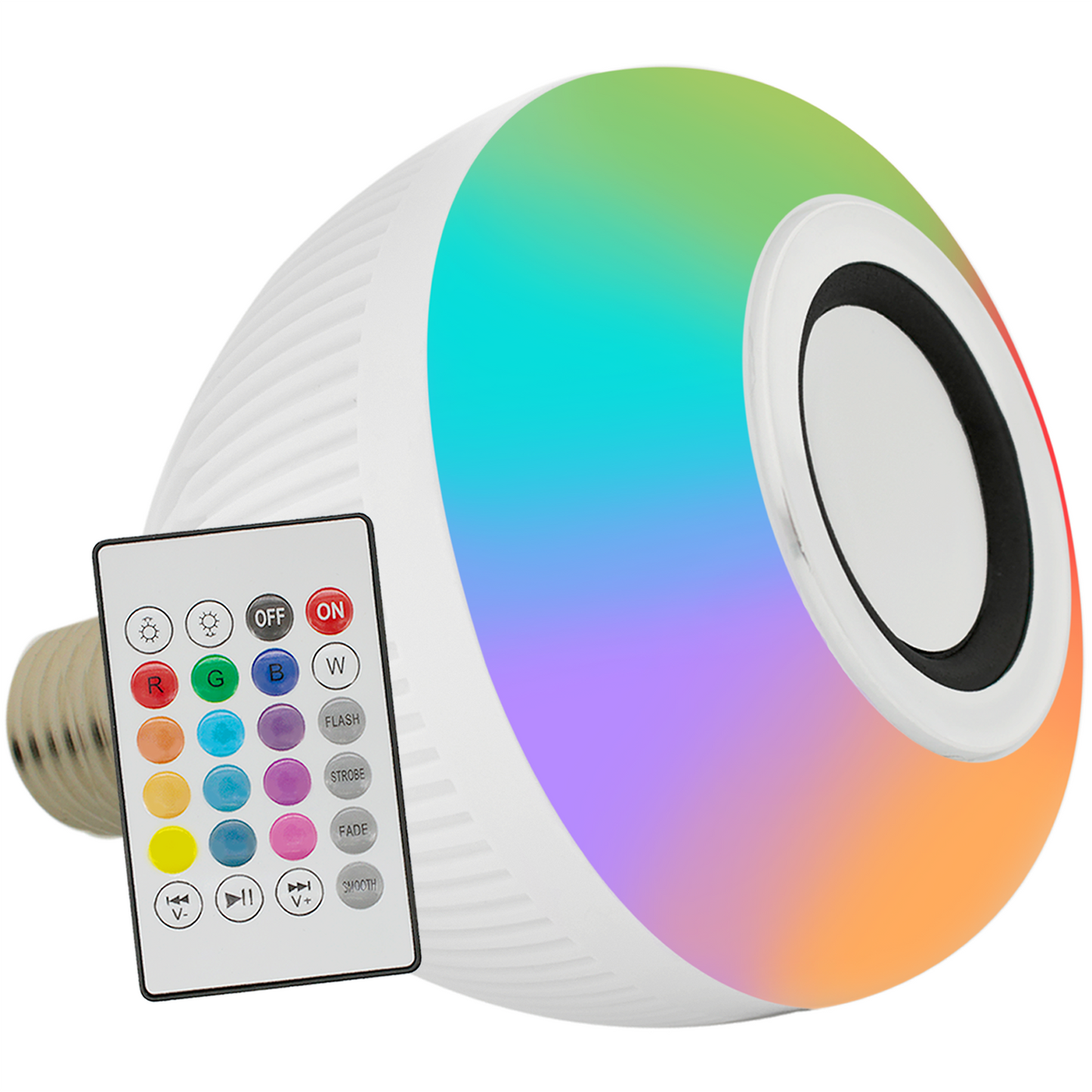 Lâmpada RGB com caixa de som Bluetooth