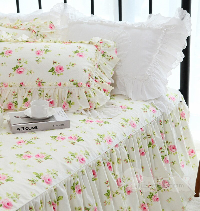 Julliette Dream Flower Print Bedding Set - Transform Your Bedroom into a Serene Oasis - Experienc...